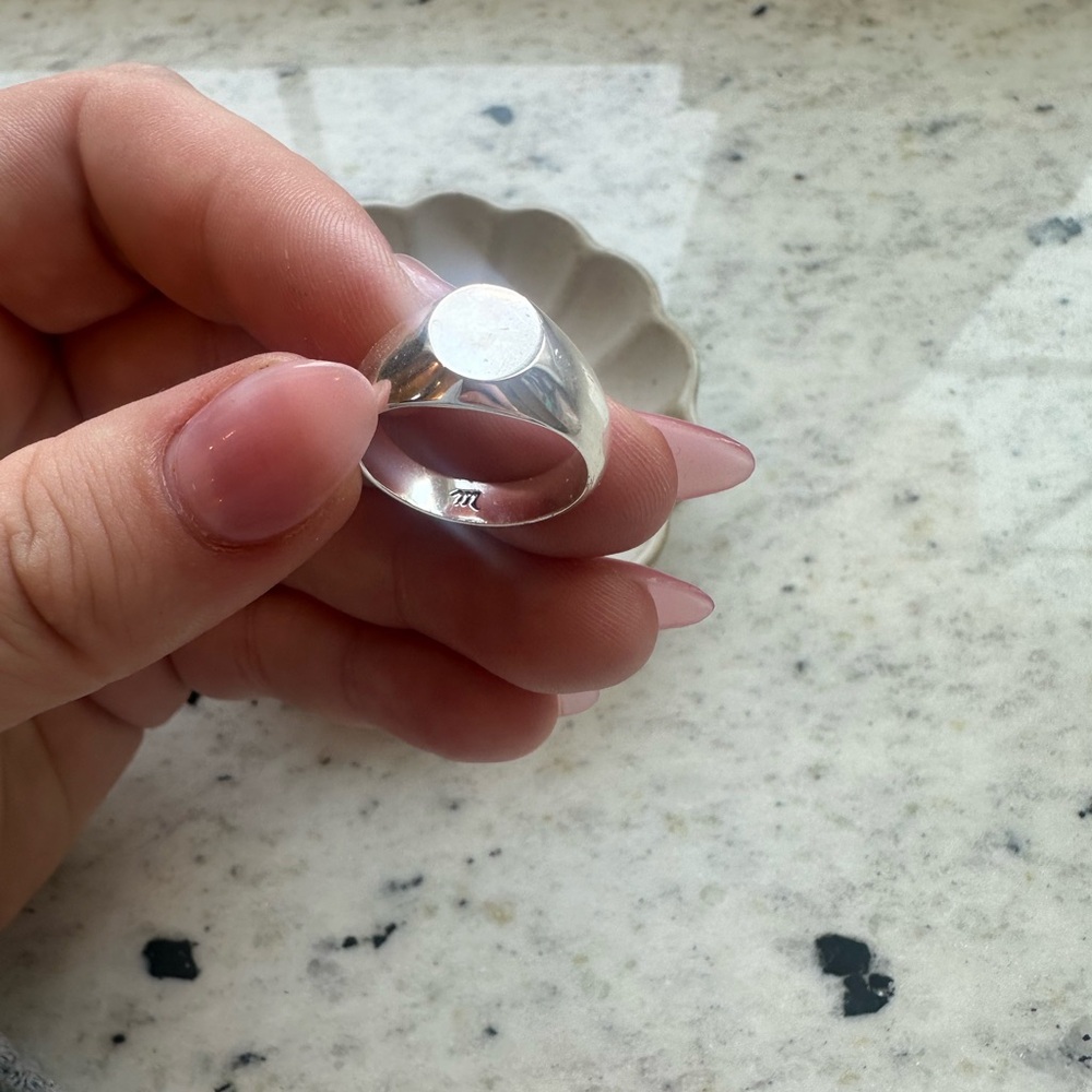 Madewell Silver Signet Ring